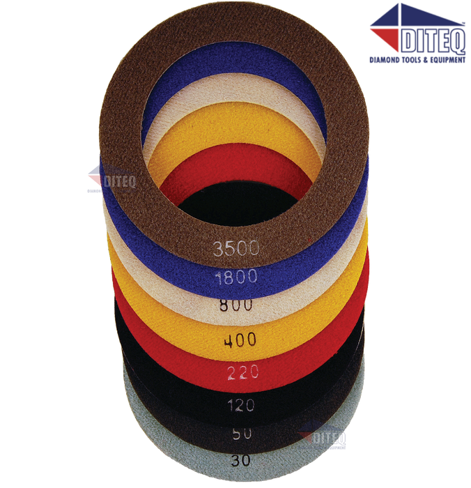 POLISHING RING / 7" / RESIN / 30GRIT / VELCRO BACKED - PR161034