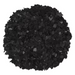 Carbon 1/4" epoxy flake in a piled sample – consistent black blend with subtle sheen.