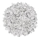 Pile of Silver Bells 1/4" flakes showing the cool gray and white color mix for epoxy systems.